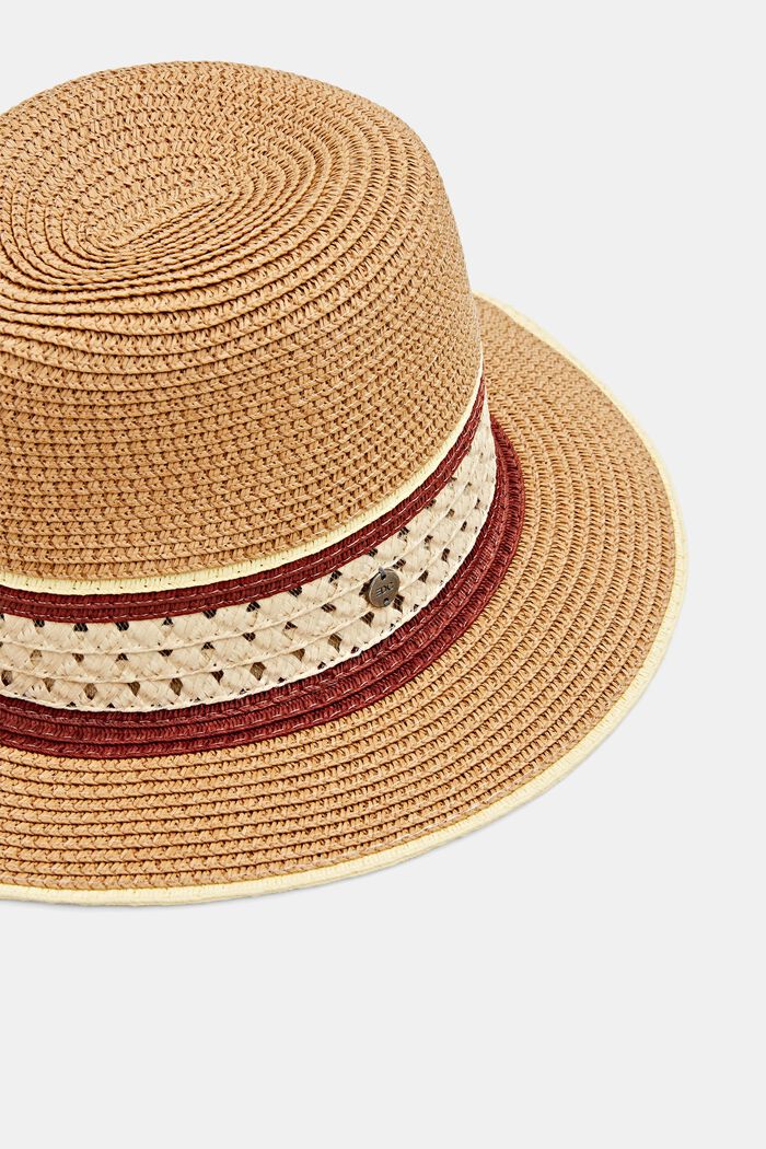 Hat with a patterned band, CAMEL, detail image number 1