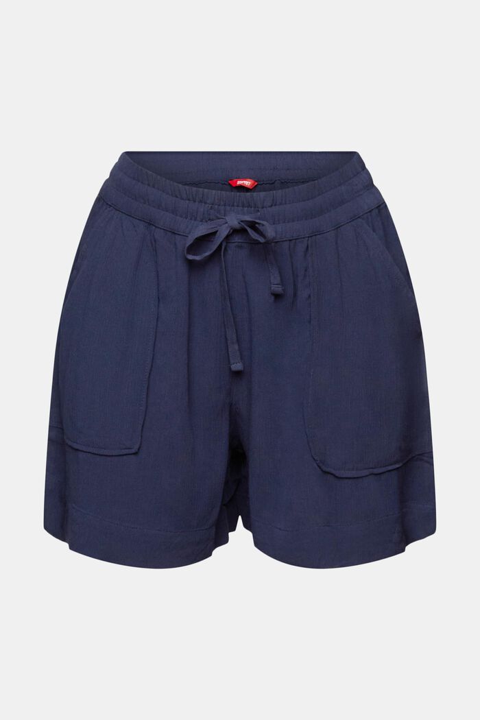 Crinkled Beach Shorts, NAVY, detail image number 7