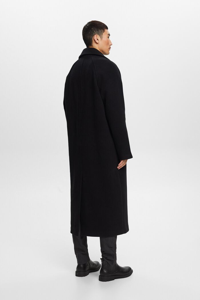 Wool Blend Coat, BLACK, detail image number 3