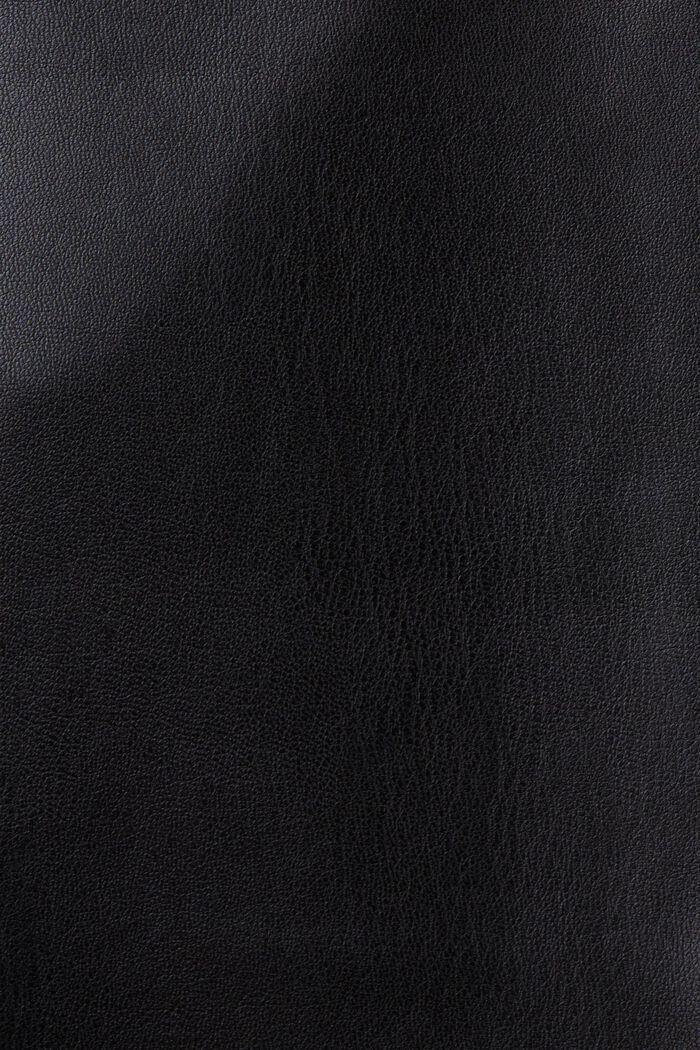 Faux Leather Leggings, BLACK, detail image number 6