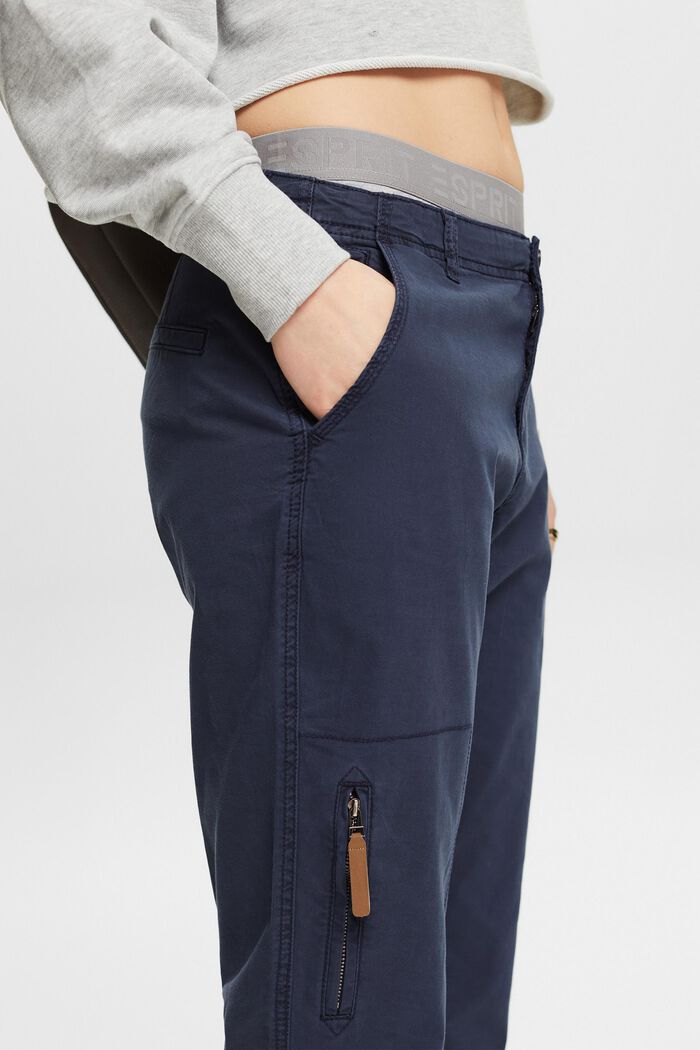Trousers with decorative pockets, NAVY, detail image number 3