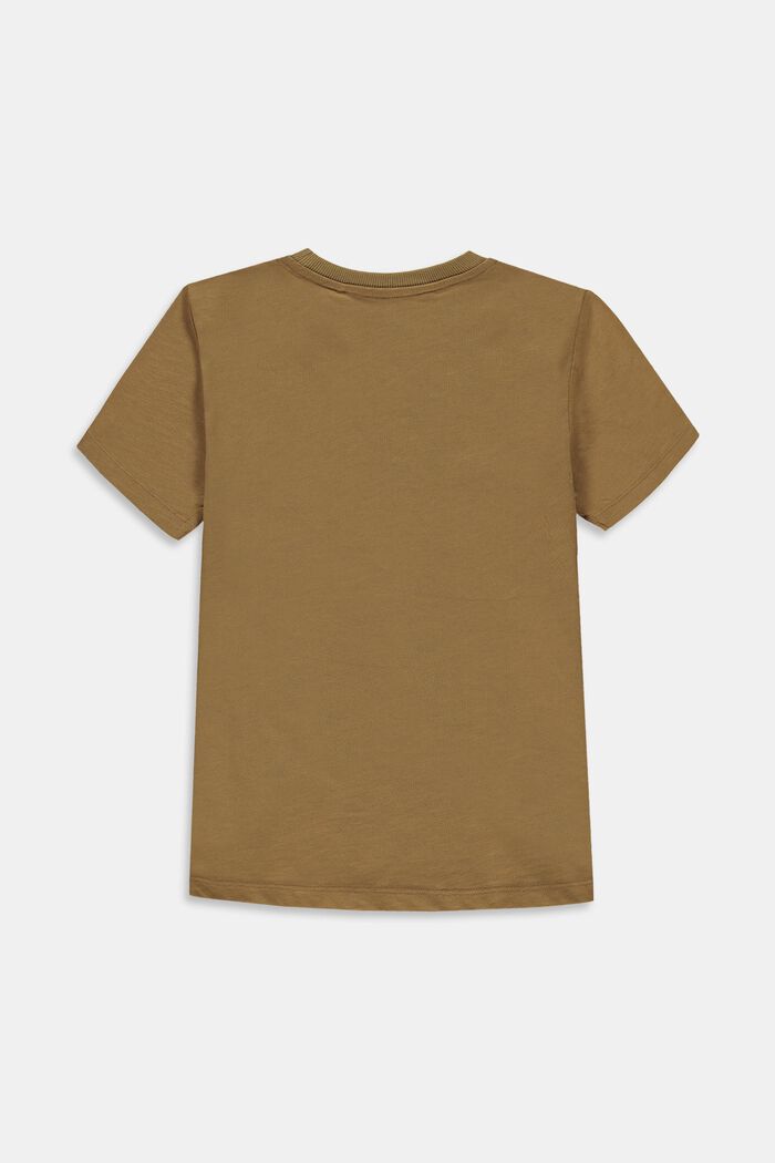 Jersey T-shirt with a print, KHAKI BEIGE, detail image number 1
