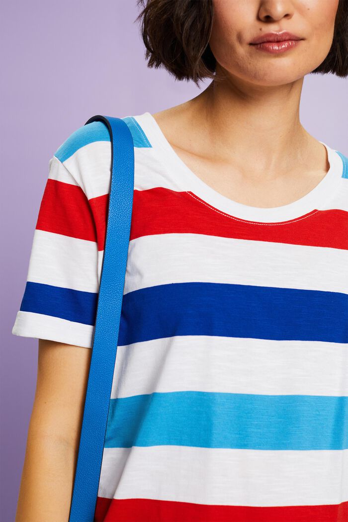 Striped Jersey T-Shirt, BRIGHT BLUE, detail image number 3