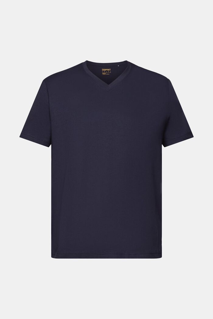 Organic Cotton V-Neck T-Shirt, NAVY, detail image number 6