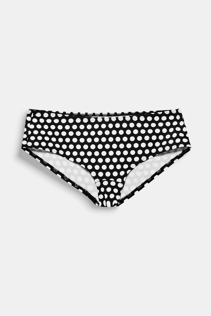 Hipster briefs with a polka dot print, BLACK, detail image number 0