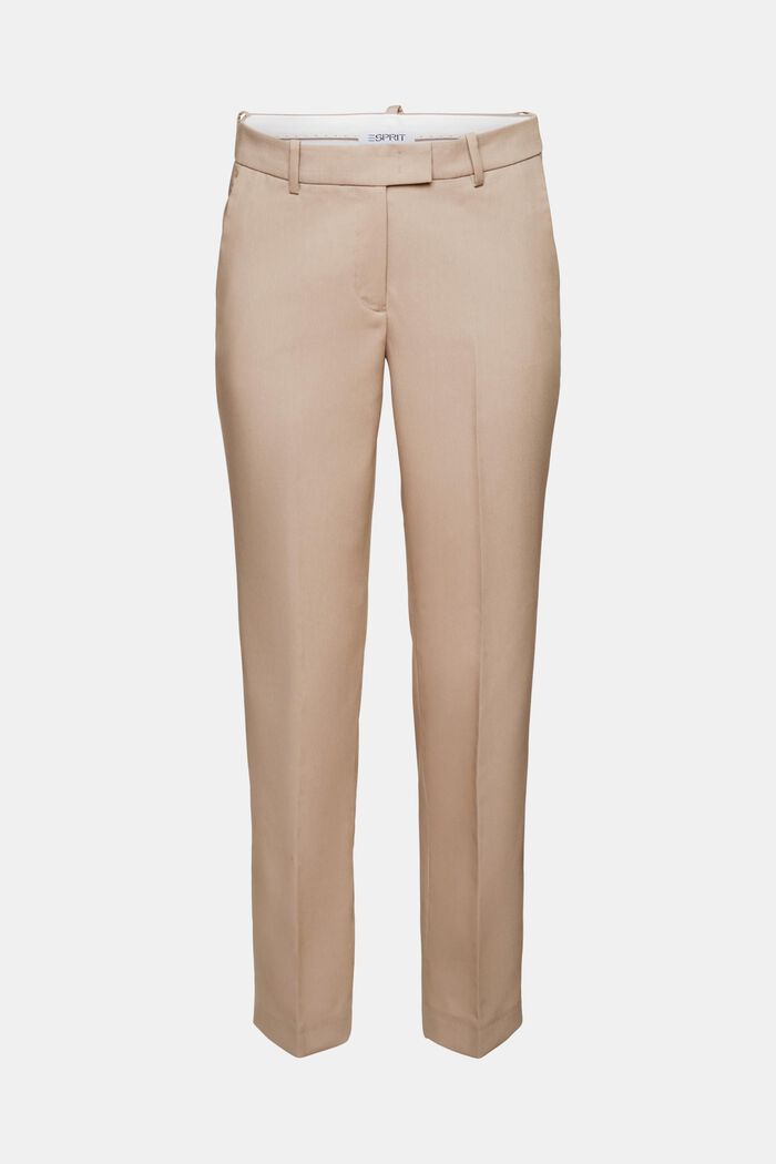 Low-Rise Straight Pants, LIGHT TAUPE, detail image number 6